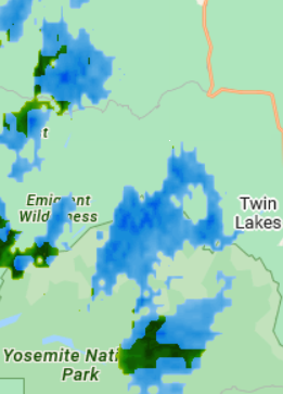 Weather/Radar on the map.